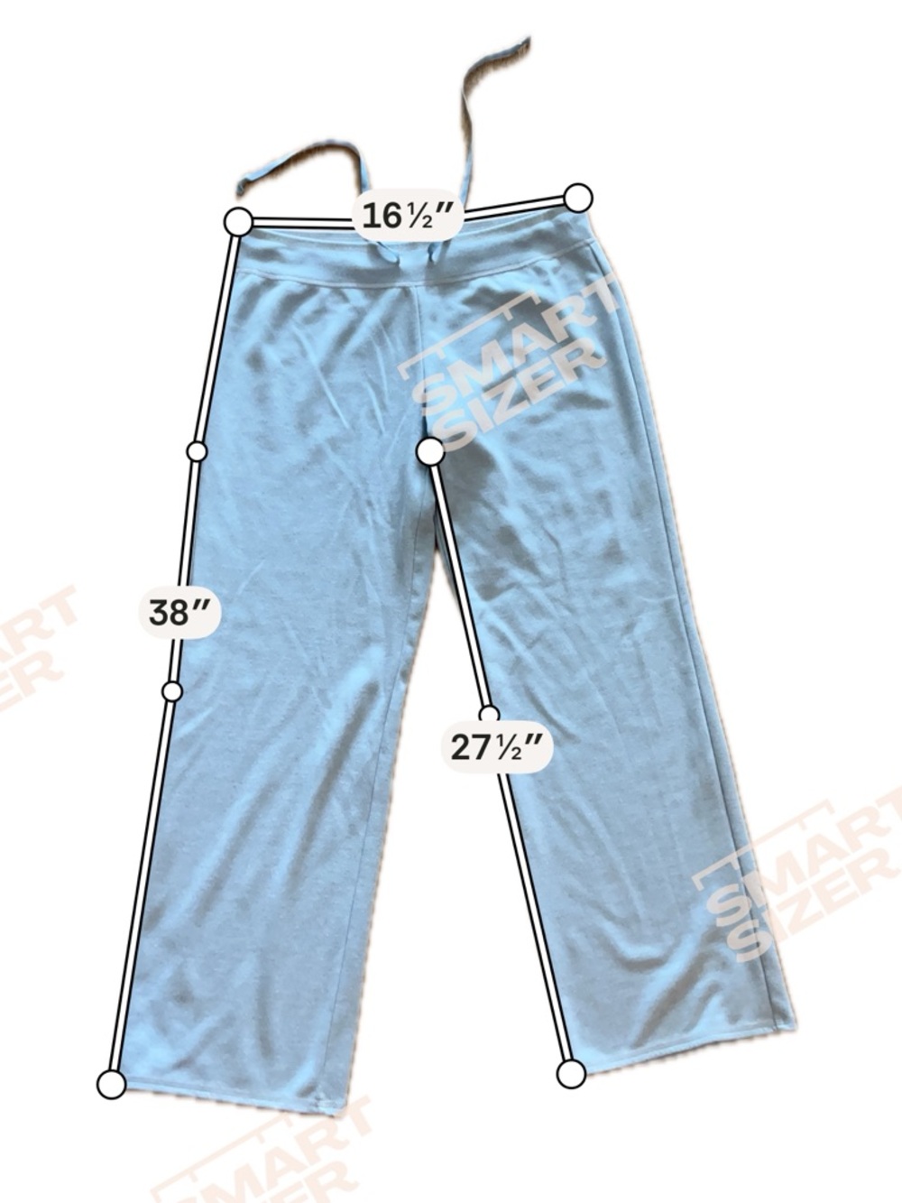Light Blue Drawstring Lounge Pants used - Picture 5 of 5